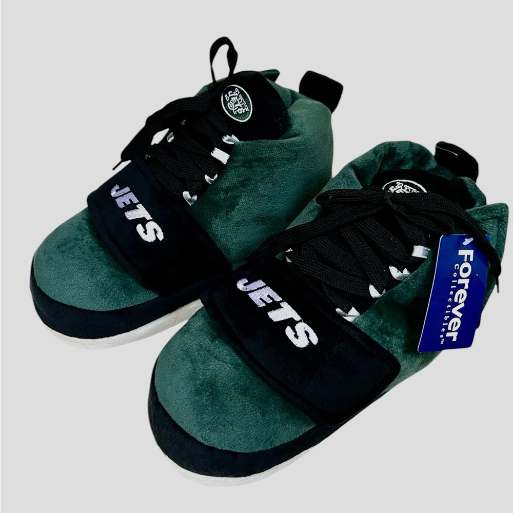 NFL JETS Sneaker Slippers NEW WITH TAGS